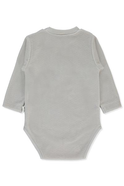 KADİFE UZUN KOLLU BODY YAŞ (MY LITTLE ONE) GRİ