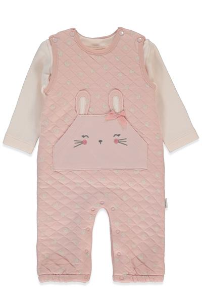KAPİTONE SALOPET 2Lİ TAKIM (BUNNY) GÜL KURUSU