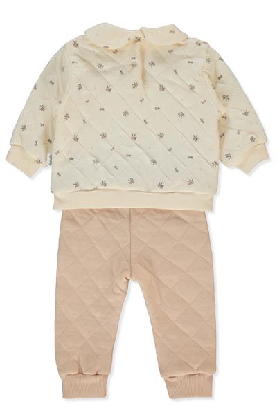 KAPİTONE SWEAT 2Lİ TAKIM (PETITE FLEURS) BEJ