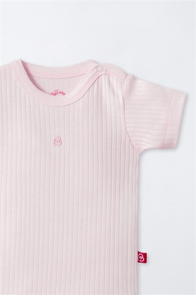 KISA KOLLU BODY 3LÜ (CUTE BUNNY) PEMBE
