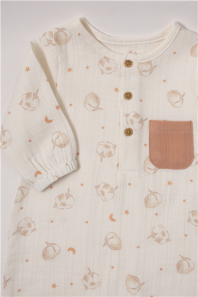 MÜSLİN GOLF TULUM BASKILI (PILLOWY) KİREMİT