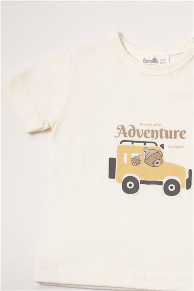 MÜSLİN ŞORT 2Lİ TAKIM (ADVENTURE) BEJ