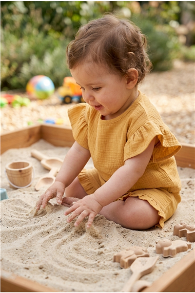 MÜSLİN ŞORT 2Lİ TAKIM (PILLOWY) HARDAL