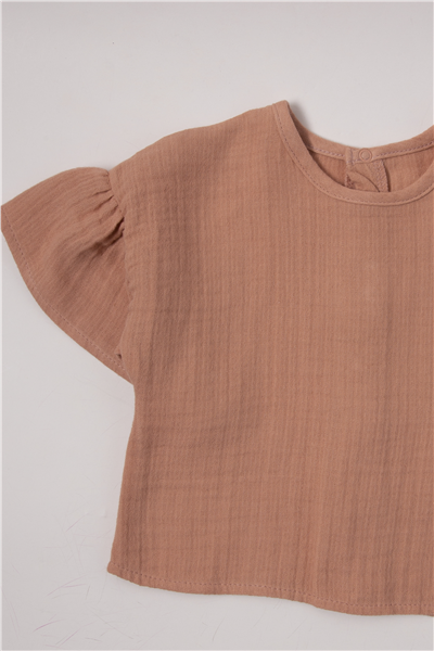 MÜSLİN ŞORT 2Lİ TAKIM (PILLOWY) KİREMİT