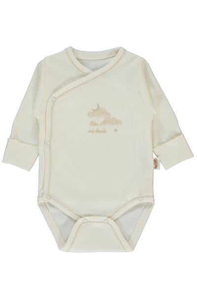 ORGANİK İNTERLOK KRUVAZE BODY (ORGANIC BORN WITH LOVE) KOYU EKRU