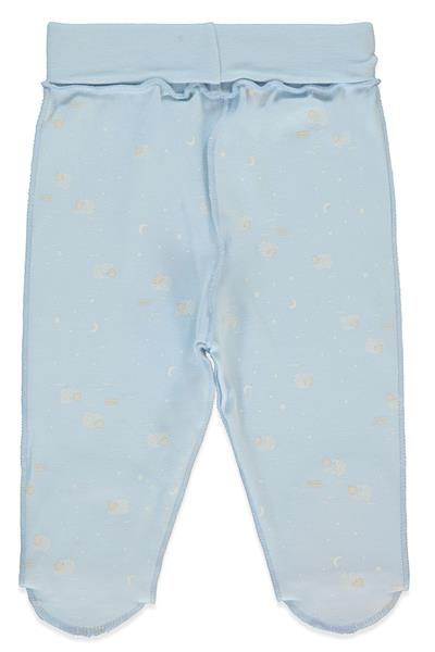 ORGANİK İNTERLOK PATİKLİ PANTOLON (ORGANIC SLEEPY SHEEPY) MAVİ