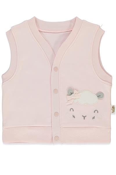 ORGANİK İNTERLOK YELEK (ORGANIC SLEEPY SHEEPY) PEMBE
