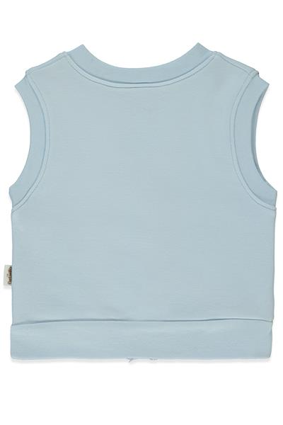 ORGANİK İNTERLOK YELEK (ORGANIC SLEEPY SHEEPY) MAVİ