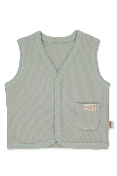 ORGANİK RAPORLU İNTERLOK YELEK (ORGANIC BE NATURE) MİNT