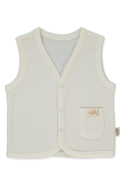 ORGANİK RAPORLU İNTERLOK YELEK (ORGANIC BE NATURE) EKRU