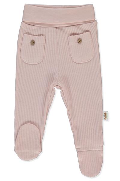 ORGANİK RAPORLU KAŞKORSE PATİKLİ PANTOLON (ORGANIC BORN WITH LOVE) GÜL KURUSU