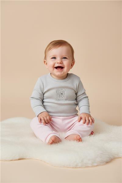PATİKSİZ PANTOLON 2Lİ (ALWAYS RAPORLU İNTERLOK) PEMBE