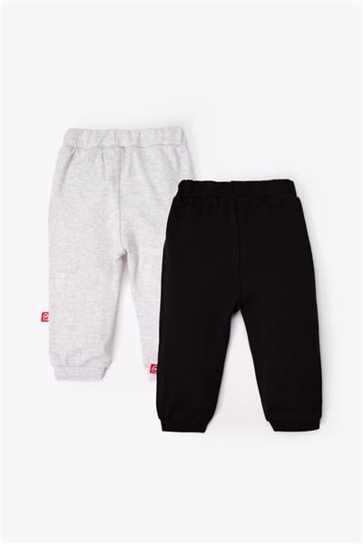 PATİKSİZ PANTOLON 2Lİ (ALWAYS RAPORLU İNTERLOK) SİYAH