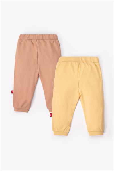 PATİKSİZ PANTOLON 2Lİ (ALWAYS RAPORLU İNTERLOK) HARDAL
