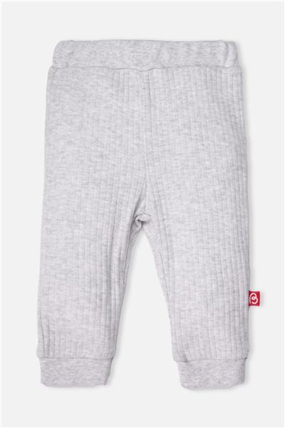 PATİKSİZ PANTOLON 2Lİ (CUTE BEAR) GRİ MELANJ