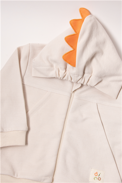 PİKE HIRKA 3LÜ TAKIM (DINO) BEJ