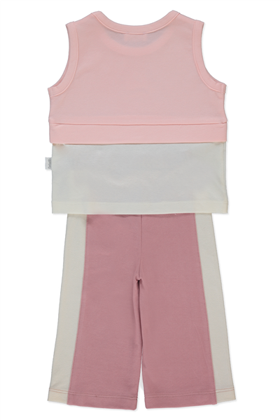 PİKE PANTOLON 2Lİ TAKIM (COLORFUL MOMENT) PEMBE