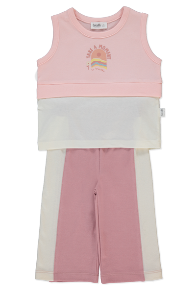 PİKE PANTOLON 2Lİ TAKIM (COLORFUL MOMENT) PEMBE