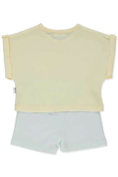 PİKE ŞORT 2Lİ TAKIM (COLORFUL MOMENT) SARI