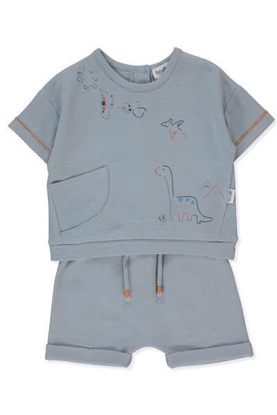 PİKE ŞORT 2Lİ TAKIM (DINO) MAVİ