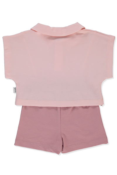 PİKE ŞORT ETEK 2Lİ TAKIM (COLORFUL MOMENT) PEMBE