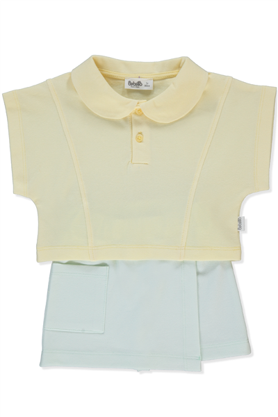 PİKE ŞORT ETEK 2Lİ TAKIM (COLORFUL MOMENT) SARI