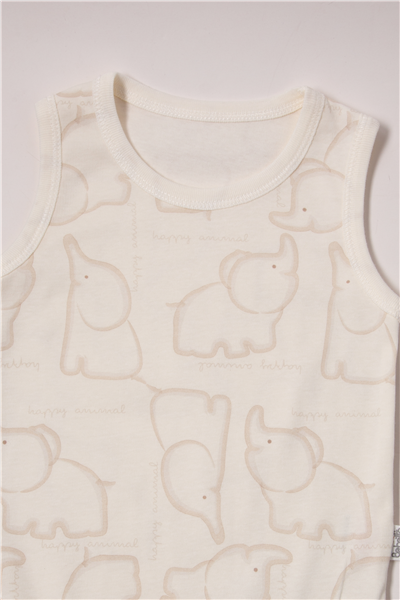 RİBANA ATLET BODY YAŞ (HAPPY ANIMAL) BEJ