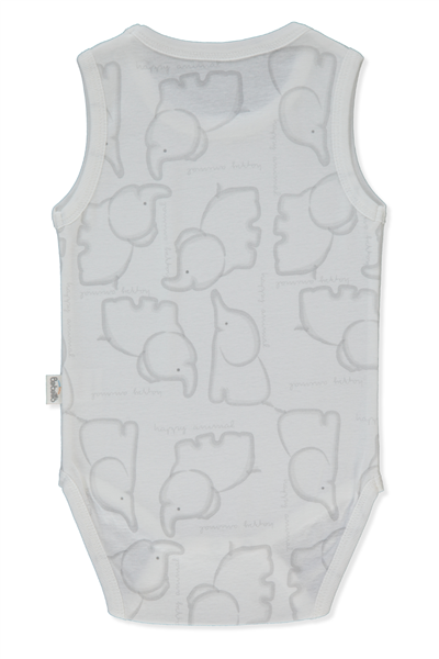 RİBANA ATLET BODY YAŞ (HAPPY ANIMAL) GRİ MELANJ
