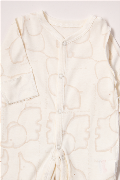 RİBANA PREMATURE TULUM SET 4LÜ (HAPPY ANIMAL) BEJ