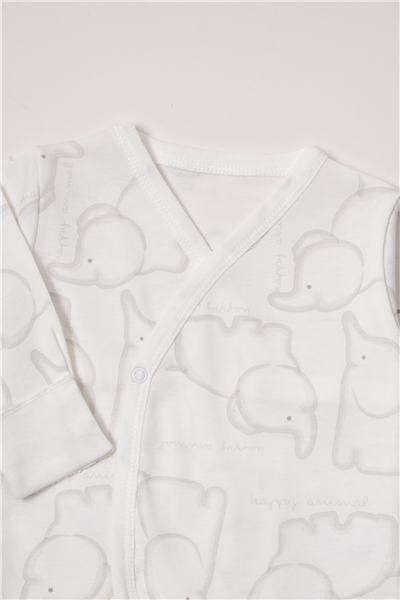 RİBANA ZIBIN SET 3LÜ (HAPPY ANIMAL) GRİ MELANJ