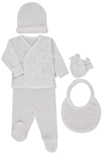 RİBANA ZIBIN SET 5Lİ (HAPPY ANIMAL) PEMBE
