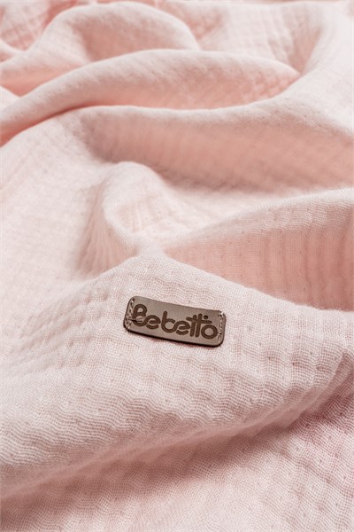 SAÇAKLI MÜSLİN BATTANİYE (ÇİFT TARAFLI) PEMBE
