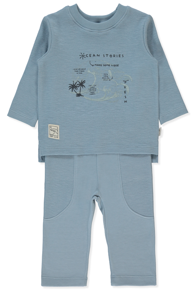 SELANİK SWEAT 2Lİ TAKIM (SURF) İNDİGO