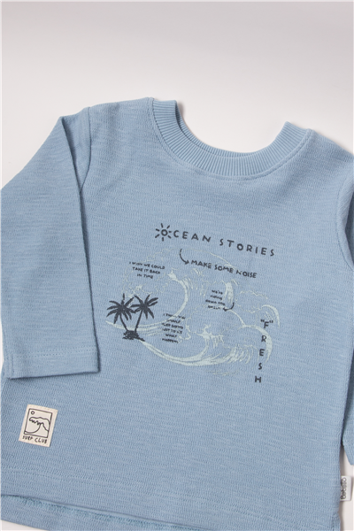 SELANİK SWEAT 2Lİ TAKIM (SURF) İNDİGO