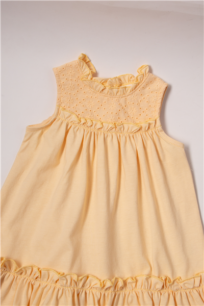 SÜPREM ELBİSE (LOVELY FLOWERS) SARI