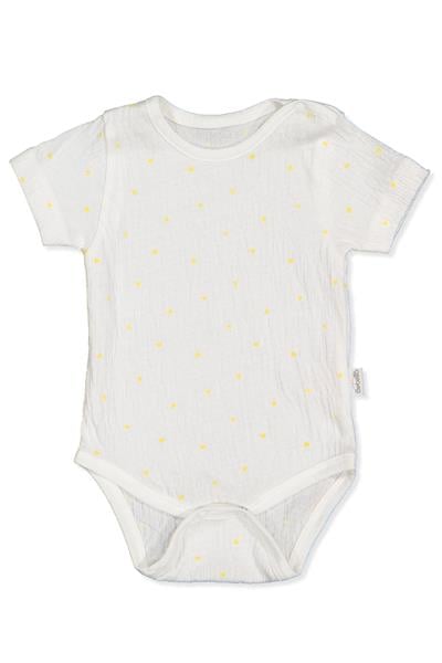 SÜPREM KISA KOLLU BODY AY (MINI HEART) SARI