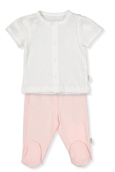 SÜPREM PATİKLİ PİJAMA TAKIMI 2Lİ (MINI HEART) PEMBE