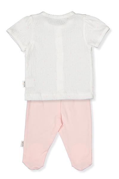 SÜPREM PATİKLİ PİJAMA TAKIMI 2Lİ (MINI HEART) PEMBE
