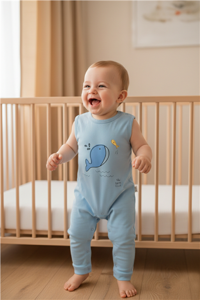 SÜPREM PATİKSİZ TULUM (HAPPY FISH) MAVİ