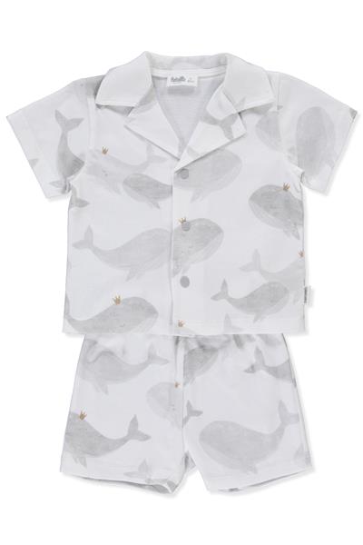 SÜPREM PİJAMA TAKIMI 2Lİ (SWEET PYJAMAS/25-WHALES) GRİ