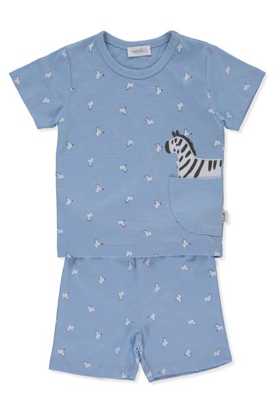 SÜPREM PİJAMA TAKIMI 2Lİ (SWEET PYJAMAS/25-WALKING ZEBRAS) MAVİ