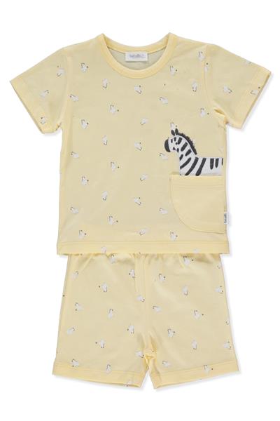 SÜPREM PİJAMA TAKIMI 2Lİ (SWEET PYJAMAS/25-WALKING ZEBRAS) SARI