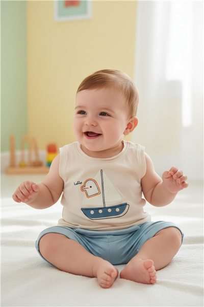 SÜPREM ŞORT 2Lİ TAKIM (FRIENDSHIP) BEJ