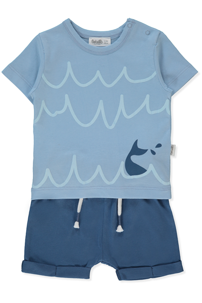 SÜPREM ŞORT 2Lİ TAKIM (HAPPY FISH) İNDİGO