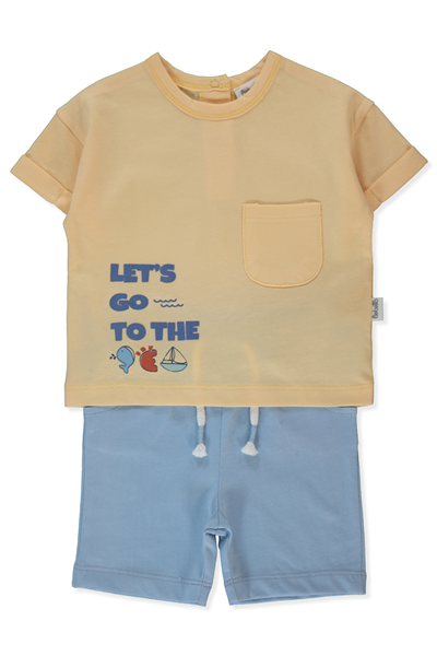 SÜPREM ŞORT 2Lİ TAKIM (HAPPY FISH) MAVİ