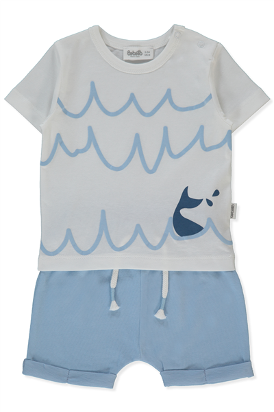 SÜPREM ŞORT 2Lİ TAKIM (HAPPY FISH) MAVİ