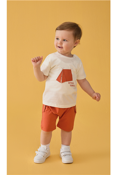 SÜPREM ŞORT 2Lİ TAKIM (HELLO) KİREMİT