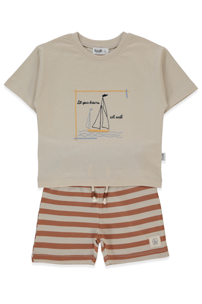 SÜPREM ŞORT 2Lİ TAKIM (NEW ROUTE) BEJ