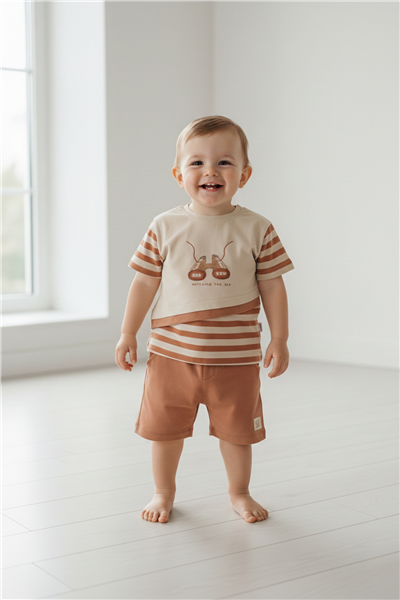 SÜPREM ŞORT 2Lİ TAKIM (NEW ROUTE) BEJ