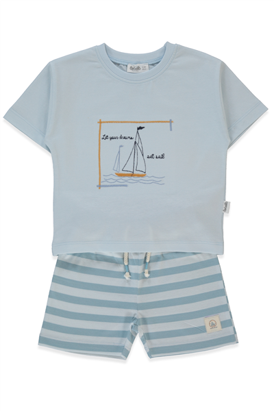 SÜPREM ŞORT 2Lİ TAKIM (NEW ROUTE) MAVİ